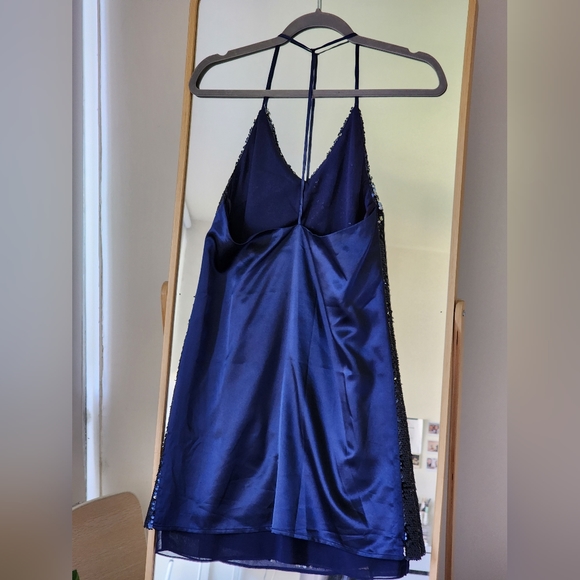 Royal Blue Sequin Mini Dress - Picture 4 of 4